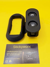 trunk/gas buttons trim and surround